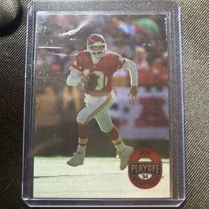 Kansas City Chiefs, Joe Montana Playoff 94 Football Trading Card
